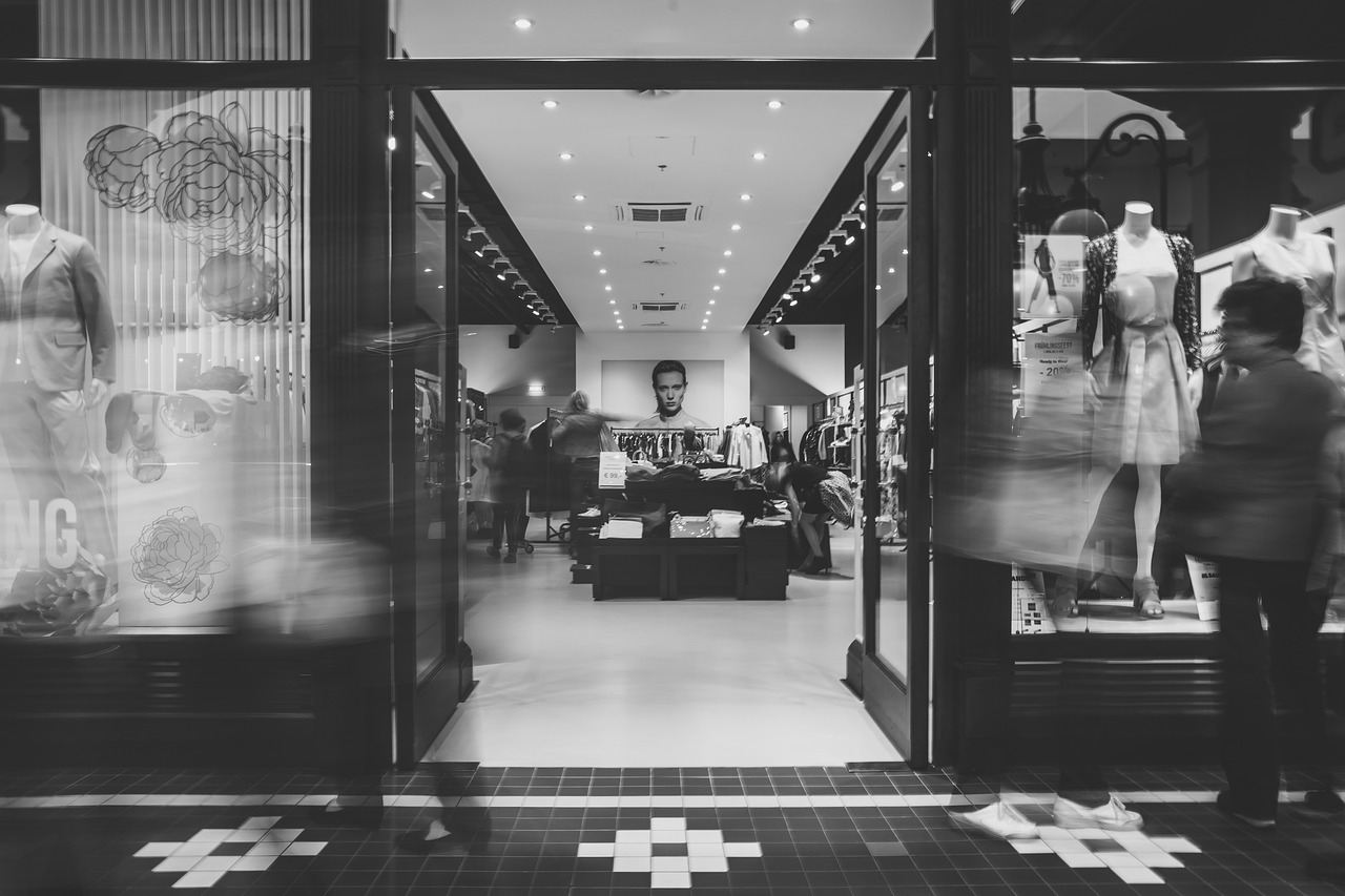 Climatisation dans un magasin de prêt-à-porter